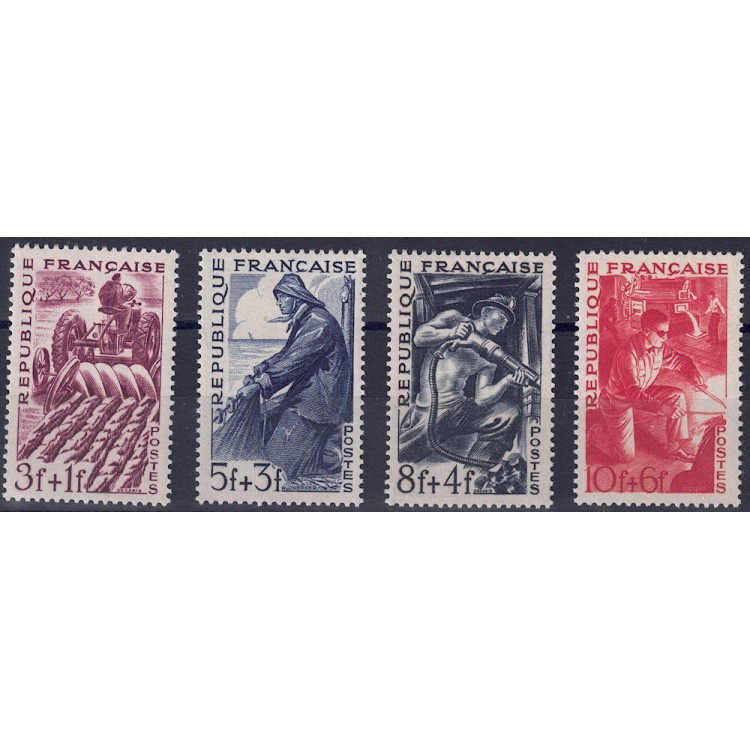FRANCIA 1949 Mestieri 4v MNH**