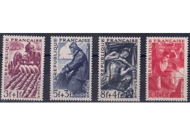 FRANCIA 1949 Mestieri 4v MNH**