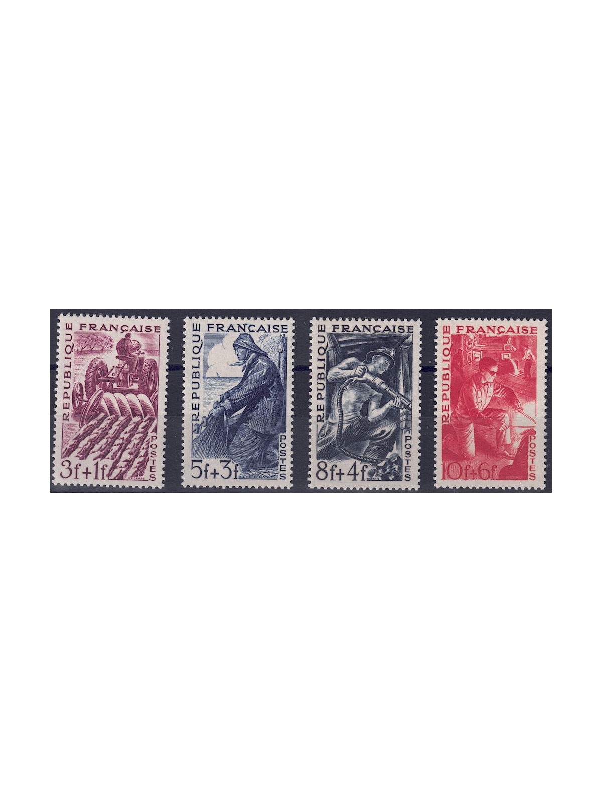 FRANCIA 1949 Mestieri 4v MNH**