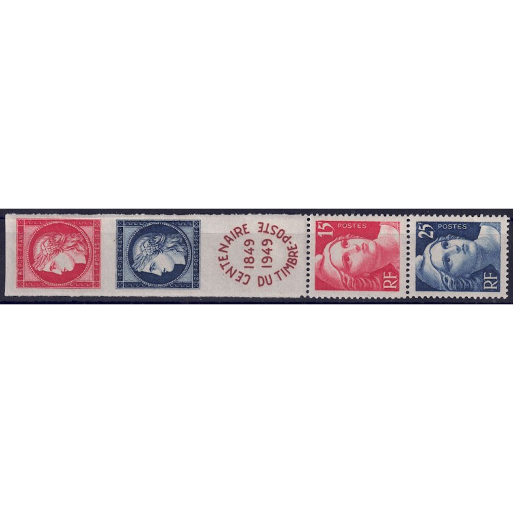 FRANCE 1949 Centenary of the Stamp 4v MNH**
