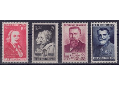 FRANCIA 1949 Congresso di telegrafia 4v MNH**