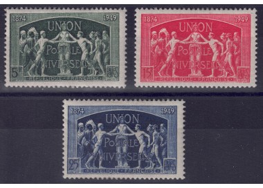 FRANCIA 1949 Anniversario UPU 3v MNH**