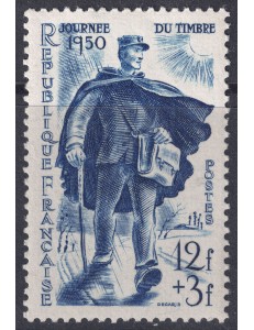 FRANCE 1950 Stamp Day MNH**