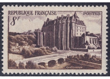 FRANCE 1950 Châteaudun Castle MNH**