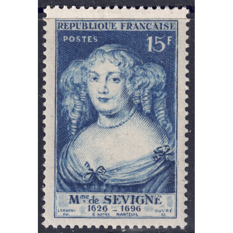 FRANCE 1950 Madame de Sévigné MNH**