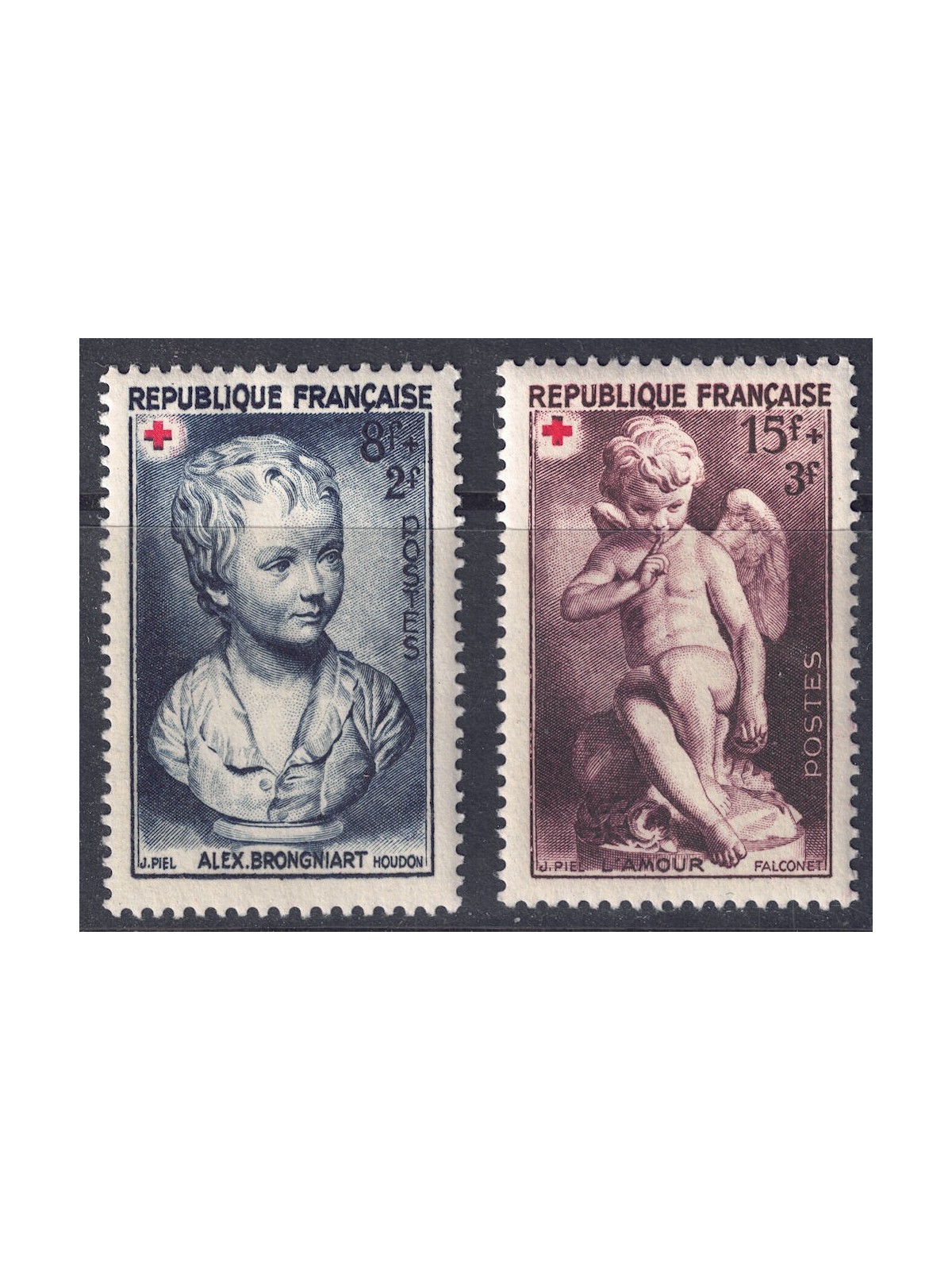 FRANCE 1950 Pro Red Cross 2v MNH**
