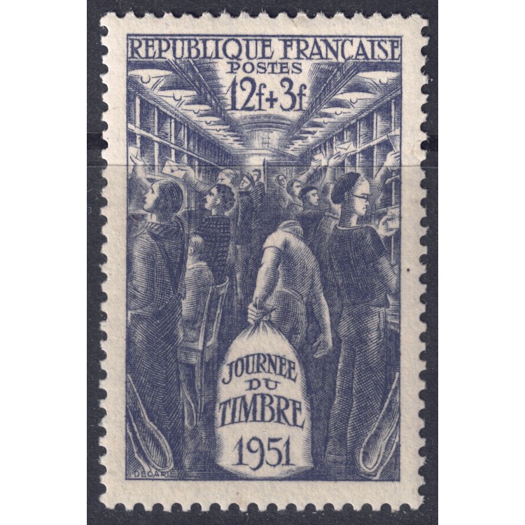 FRANCIA 1951 Giornata del Francobollo MNH**