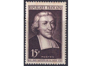 FRANCE 1951 St. John Baptist de La Salle MNH**