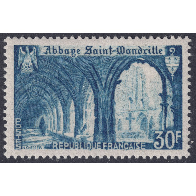 FRANCIA 1951 Abbazia di St-Wandrille MNH**