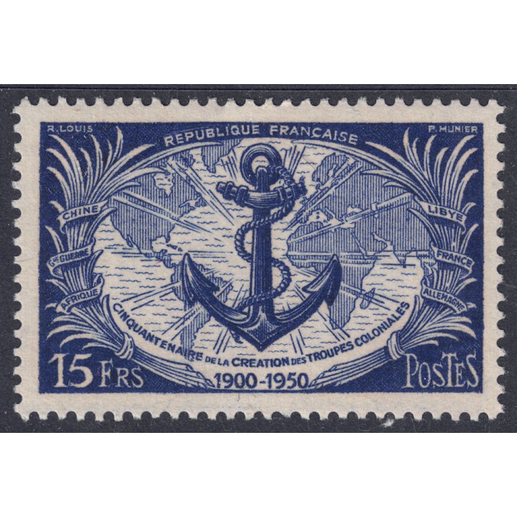 FRANCIA 1951 Truppe Coloniali MNH**