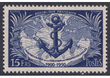 FRANCIA 1951 Truppe Coloniali MNH**