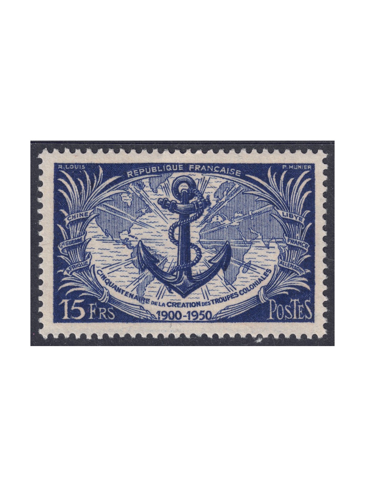 FRANCIA 1951 Truppe Coloniali MNH**