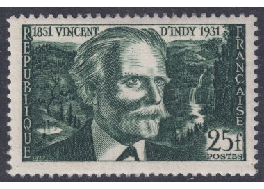 FRANCIA 1951 Vincent d'Indy MNH**