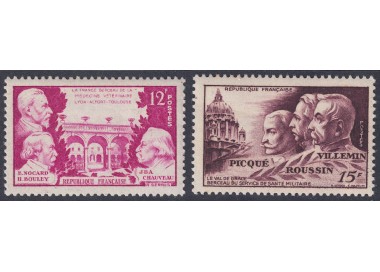 FRANCE 1951 Veterinary and military medicine 2v MNH**