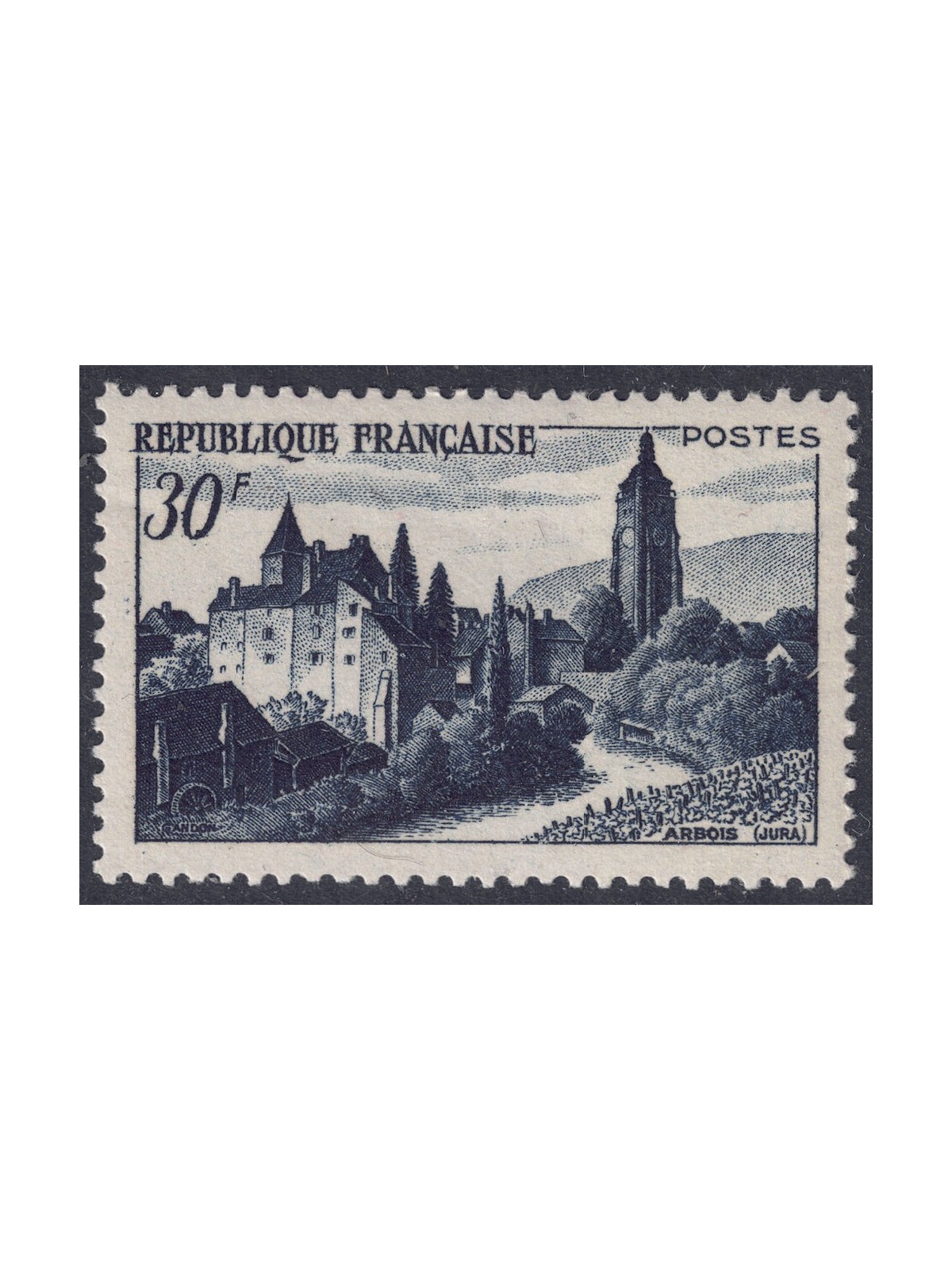 FRANCE 1951 View of Arbois MNH**