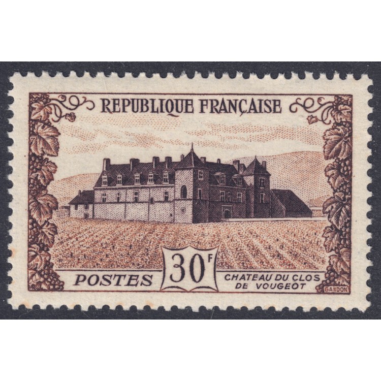 FRANCE 1951 Clos de Vougeot Castle MNH**