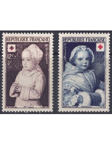 FRANCE 1951 Pro Red Cross 2v MNH**