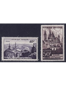 FRANCE 1951 Tourist Series 2v MNH**