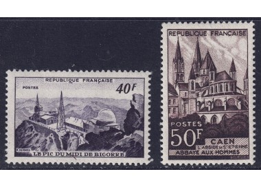 FRANCIA 1951 Serie Turistica 2v MNH**