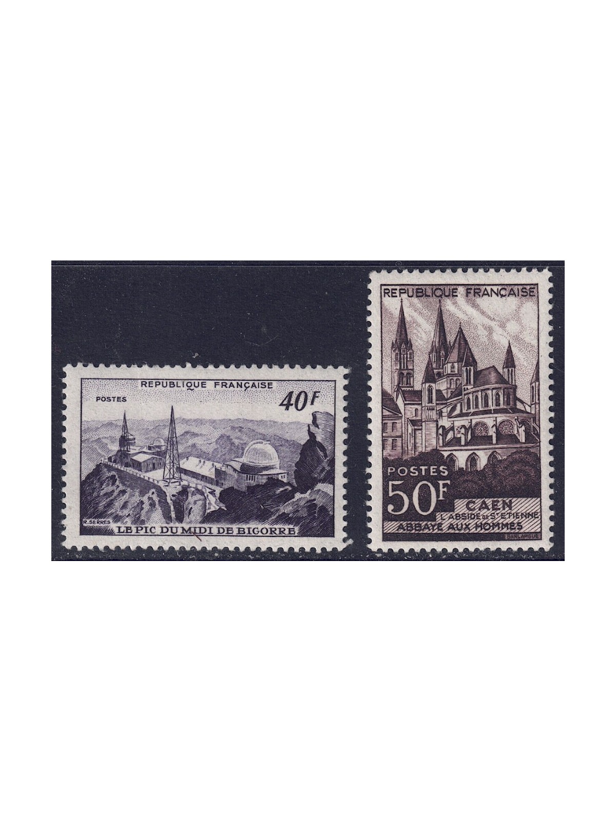 FRANCE 1951 Tourist Series 2v MNH**