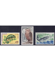 FRANCIA 1971-72 Protezione della Natura 3v MNH**