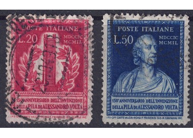 ITALY 1949 Volta's Electric Pile 2v used