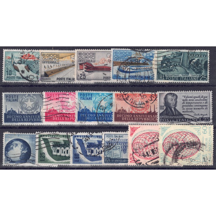 ITALIA 1956 Annata Completa 16v us