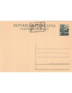 TRIESTE A 1947 (Democratic) Postcard £12 Green (C3)