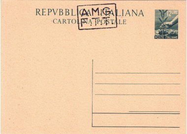 TRIESTE A 1947 (Democratica) Cartolina Postale £ 12 Verde (C3)