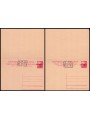 TRIESTE A 1947 (Democratica) Cartolina Postale con risposta £ 20 Rosso (C8B)