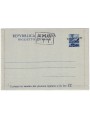 TRIESTE A 1947 (Democratic) Postal Card £20 Blue (B2A)