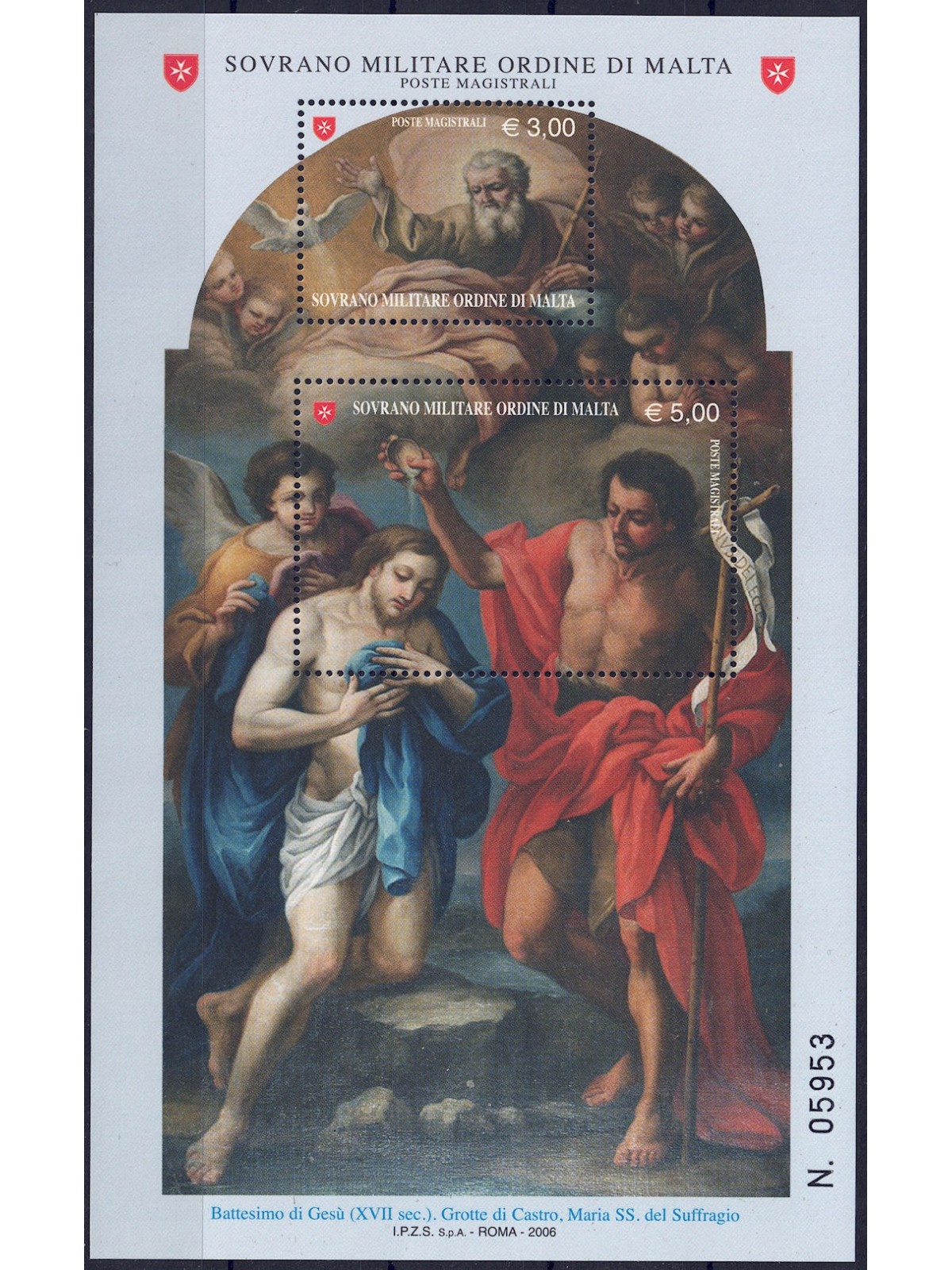 SMOM 2006 St. John the Baptist s/s MNH**