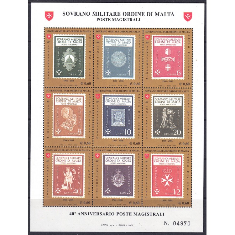 SMOM 2006 Poste Magistrali s/s MNH**
