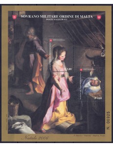 SMOM 2006 Natale BF MNH**