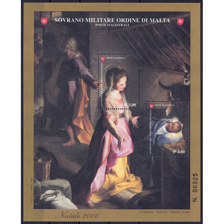 SMOM 2006 Natale BF MNH**