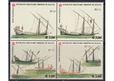 SMOM 2006 Storia della marina, 7ª serie 4v MNH**