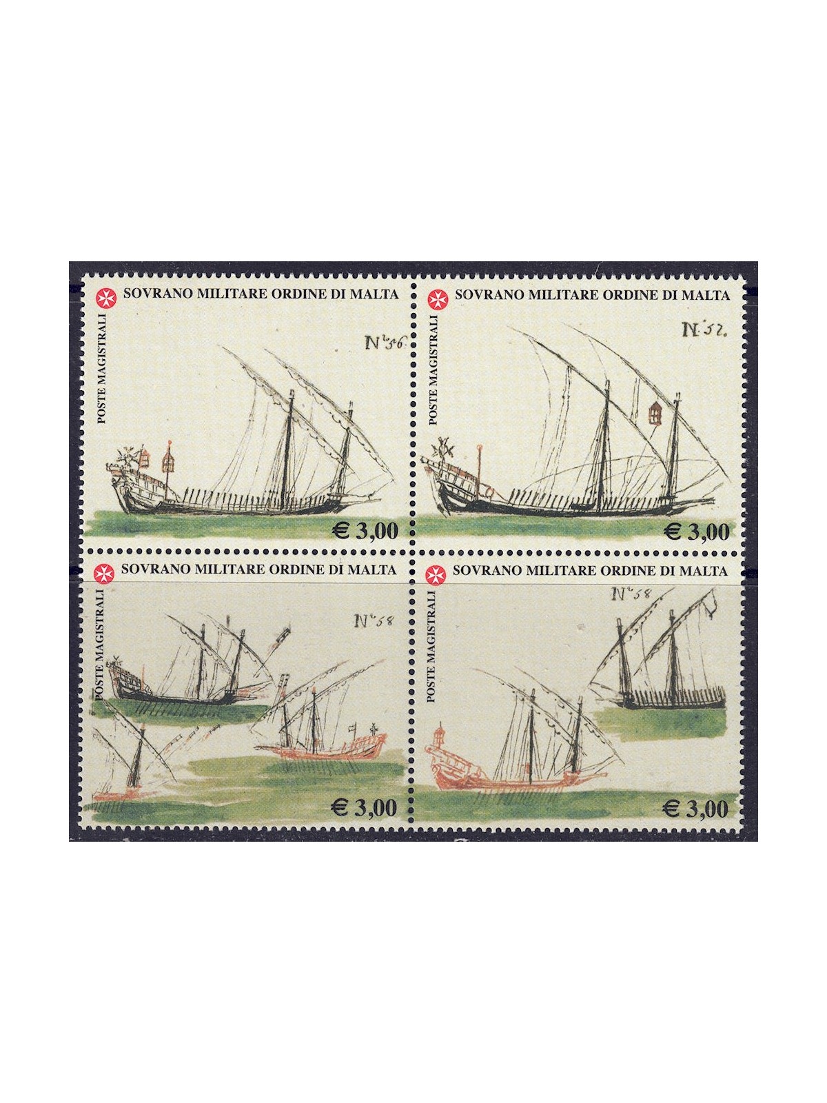 SMOM 2006 History of the Navy, 7th series 4v MNH**