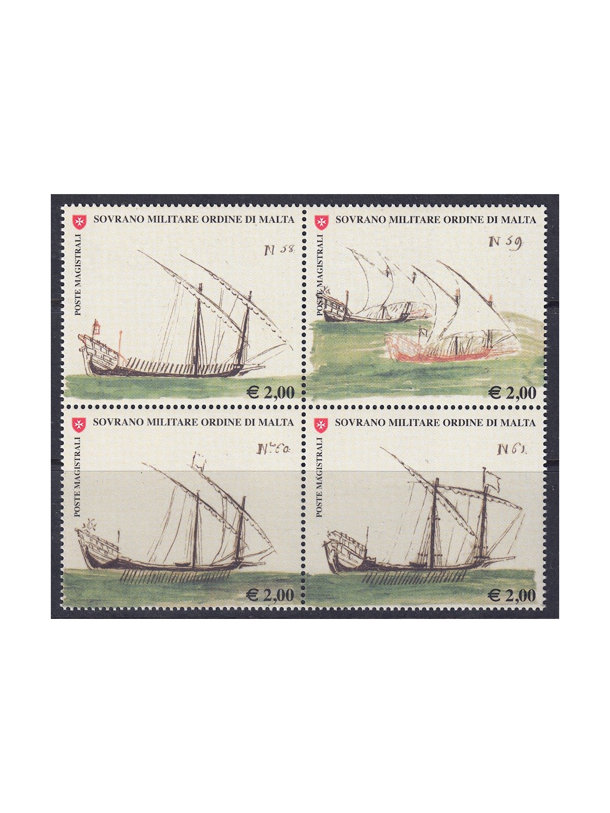 SMOM 2006 History of the Navy, 8th series 4v MNH**