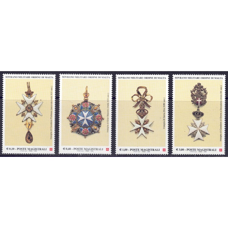 SMOM 2006 Ancient insignia, 3rd series 4v MNH**