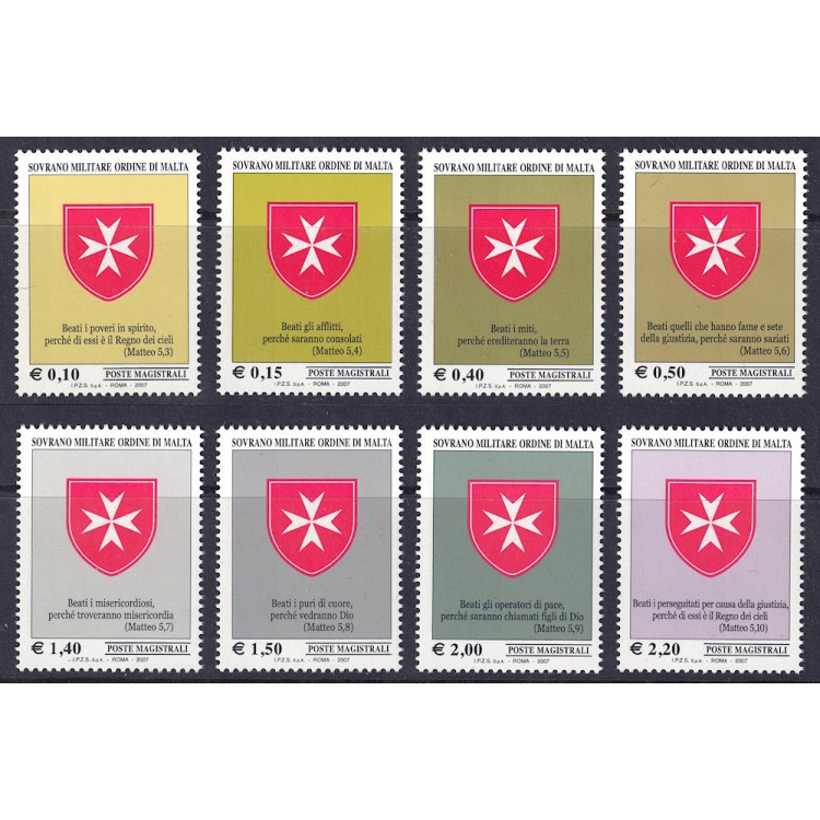 SMOM 2007 The Octagonal Cross 8v MNH**