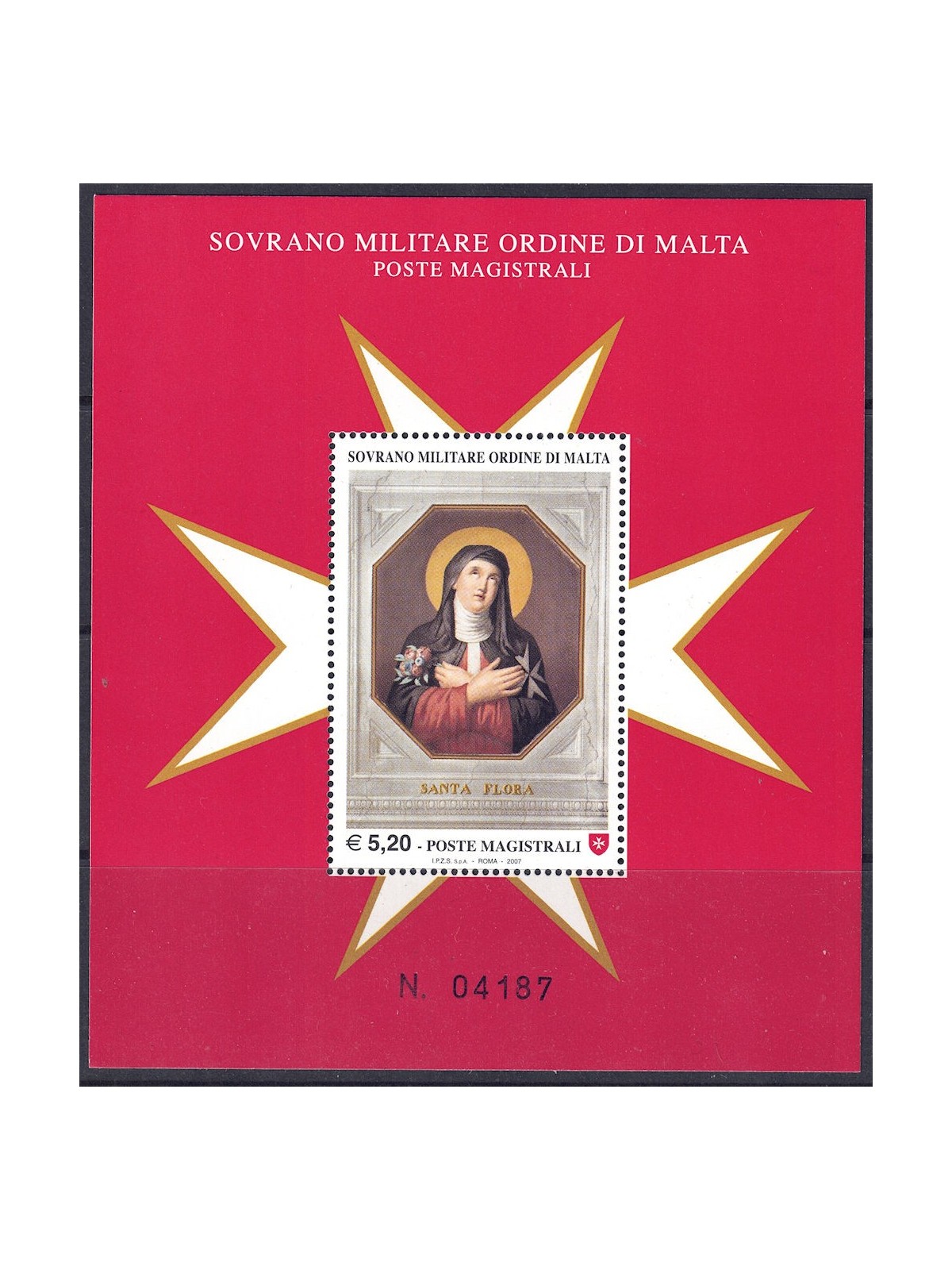 SMOM 2007 Santa Flora s/s MNH**