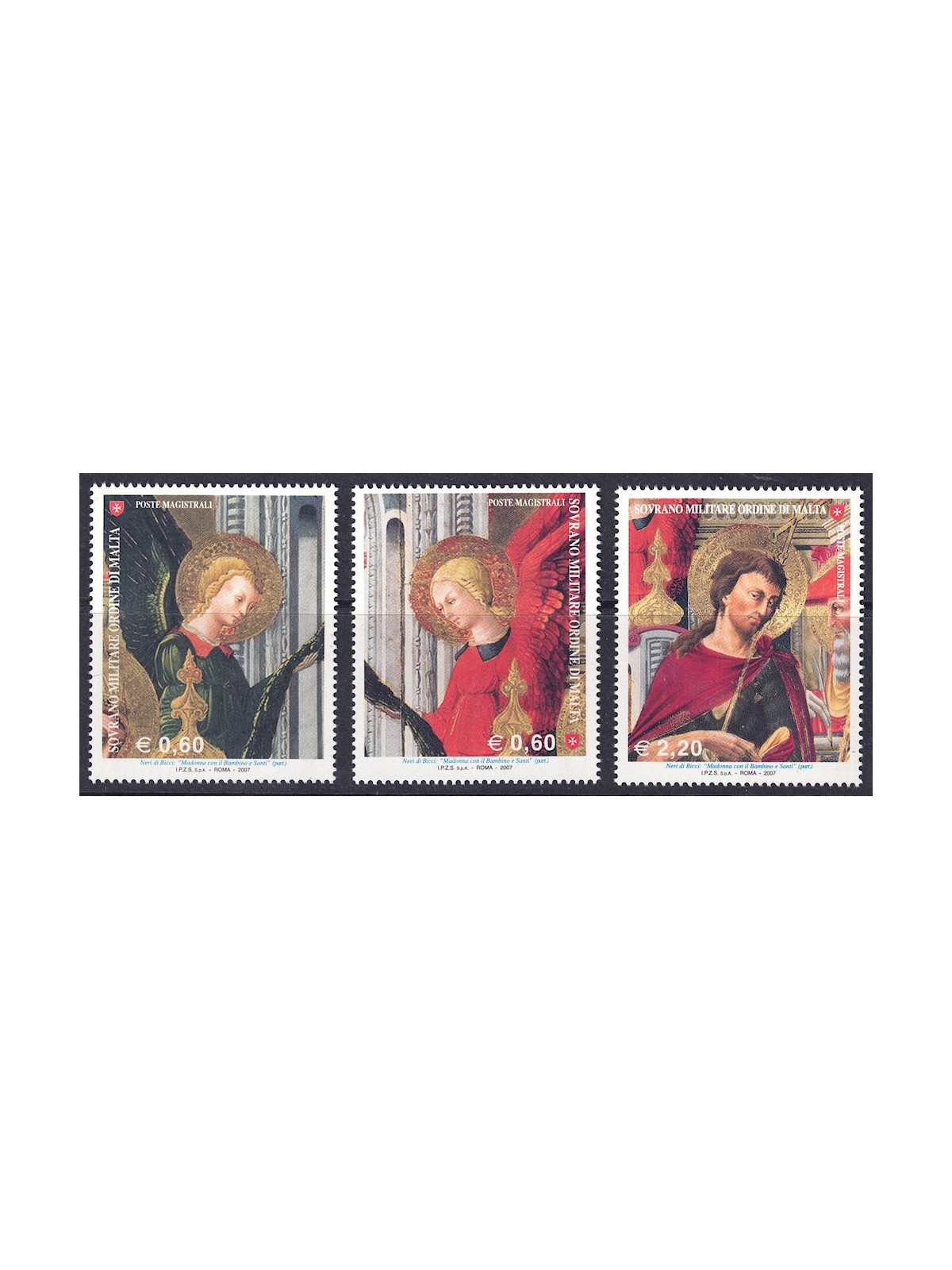 SMOM 2007 San Giovanni Battista 3v MNH**