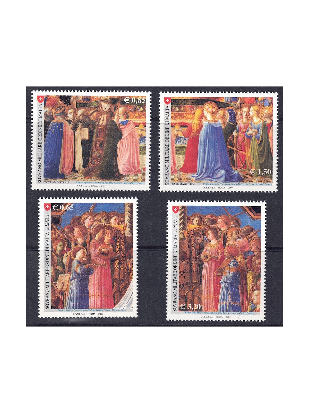 SMOM 2007 Masters of Painting (12th series) 4v MNH**
