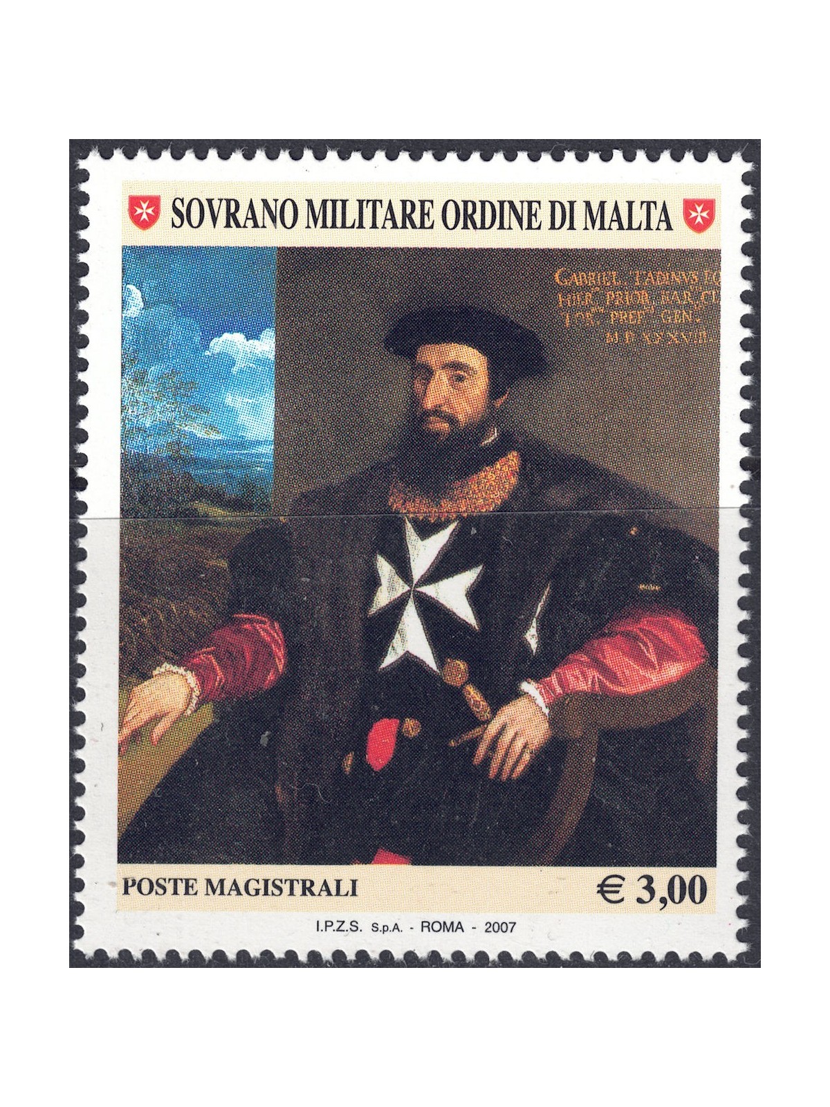 SMOM 2007 Portraits of Knights of the Order MNH**