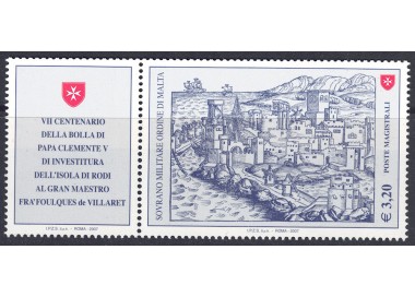 SMOM 2007 Bull of Pope Clement V MNH**