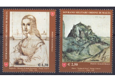 SMOM 2009 Drawing in Art (2nd series) 2v MNH**