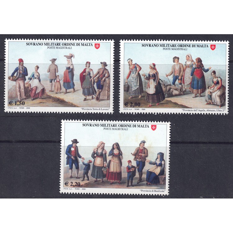 SMOM 2009 Ancient customs and traditions (4th series) 3v MNH**