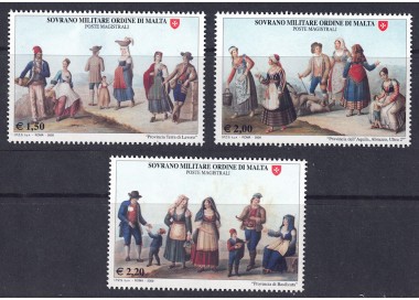 SMOM 2009 Ancient customs and traditions (4th series) 3v MNH**