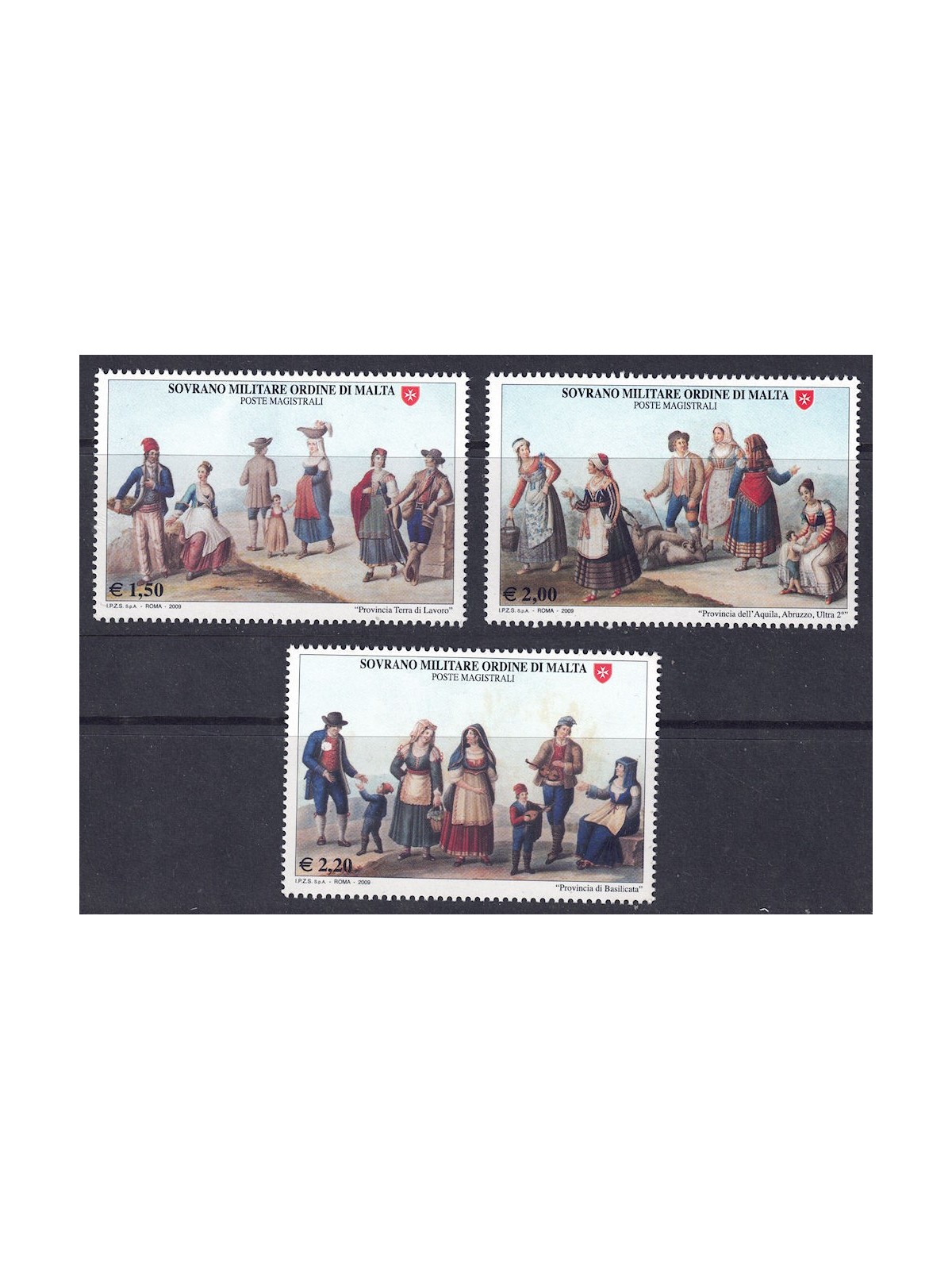 SMOM 2009 Ancient customs and traditions (4th series) 3v MNH**
