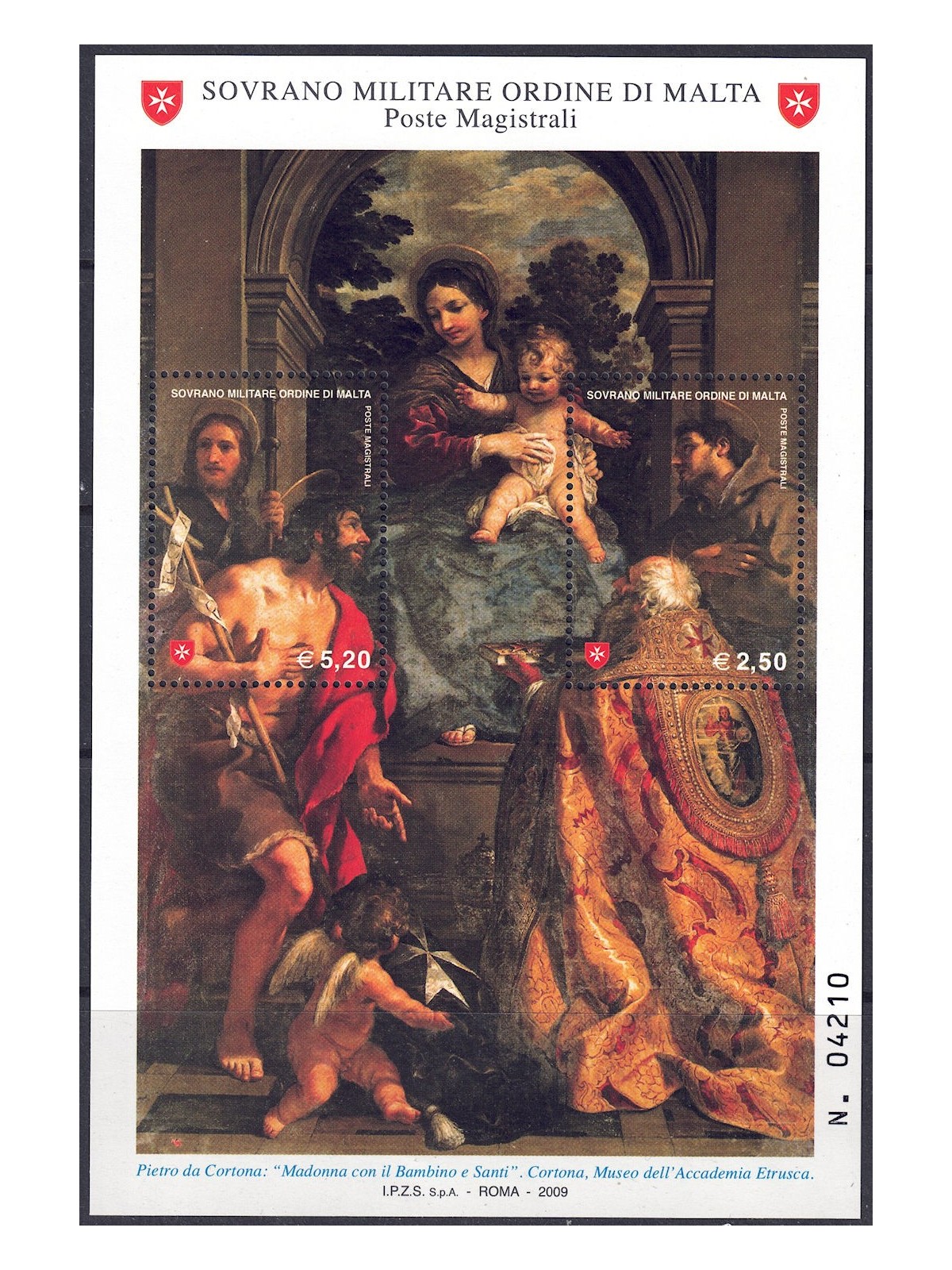 SMOM 2009 San Giovanni Battista BF MNH**